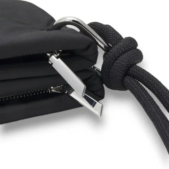 Calvin Klein Roped Recycled Crossbody Bag in Black & Silver BNWT - Picture 4 of 16